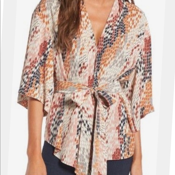 belted kimono top